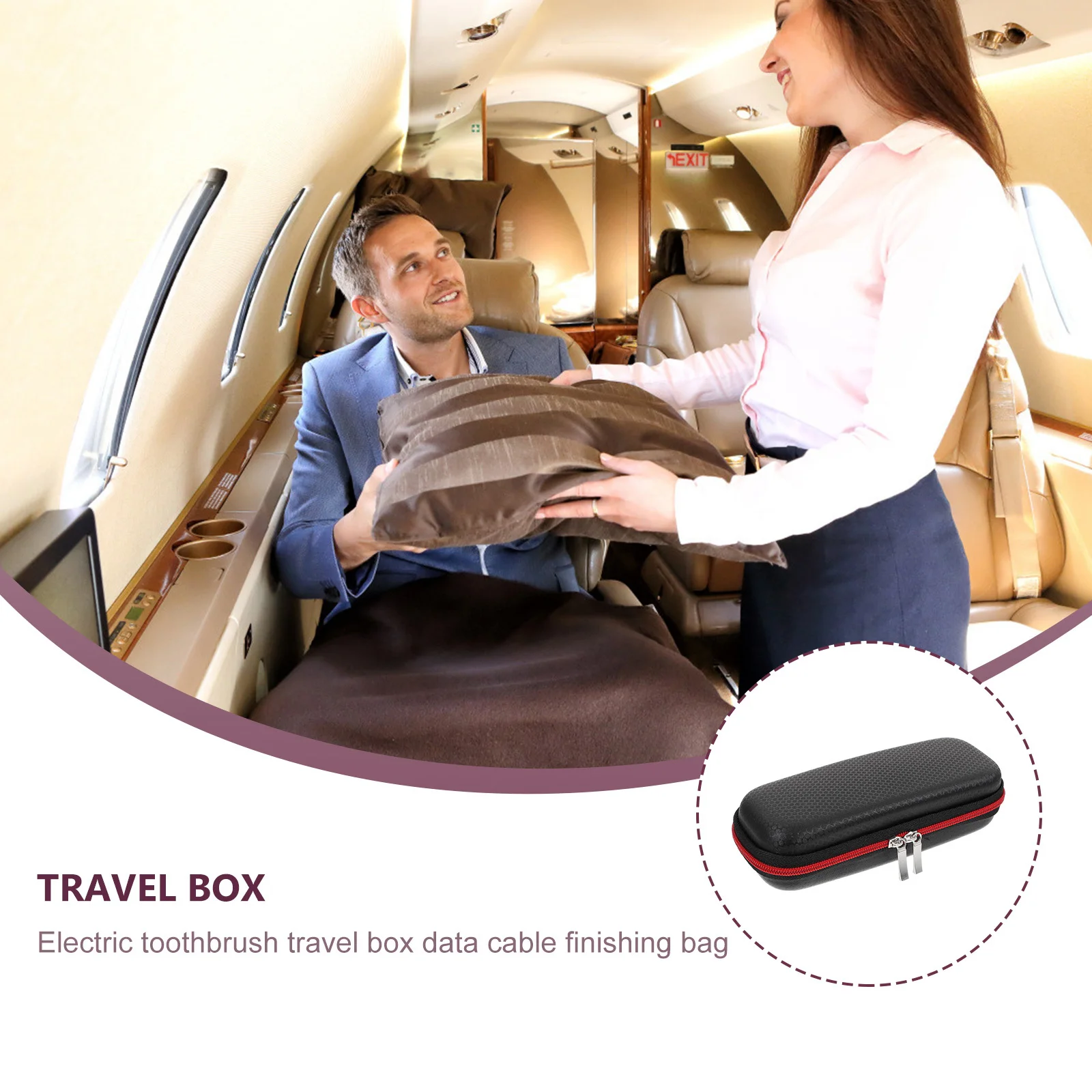 حقيبة سفر لفرشاة الأسنان الكهربائية، مظهر بسيط ونقي، صناعة متقنة، تصميم إبداعي، علبة فرشاة الأسنان الكهربائية