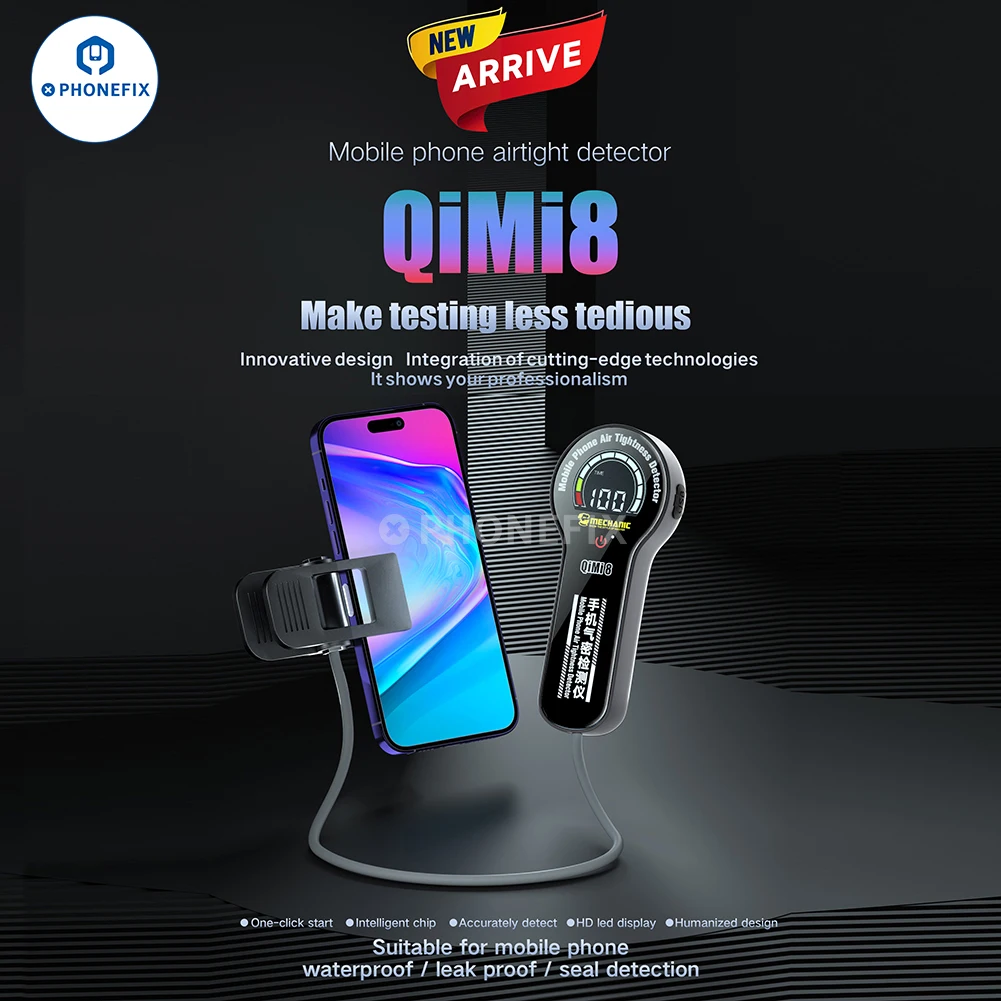 MECHANIC QIMi8 Airtight Detector Air Leak Waterproofing Tester Check Precisio Led Display for Phone Repair Seal Quick Detec Tool