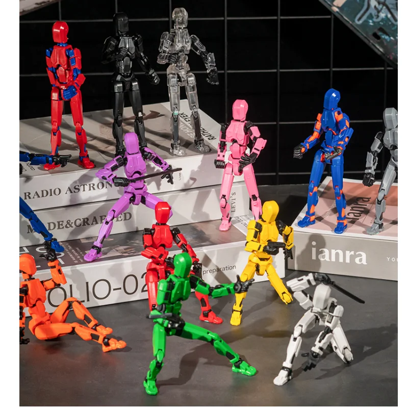 3D printing of the third generation lucky 13 multi joint movable puppet figurine assembly toy decompression decoration ornament