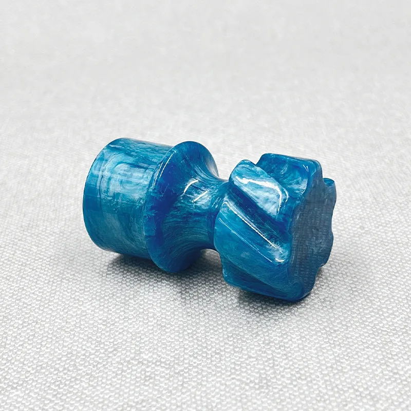 Beard Brush, Swirl Blue Handle, Men's Shaving Brush Does Not Support Customization.