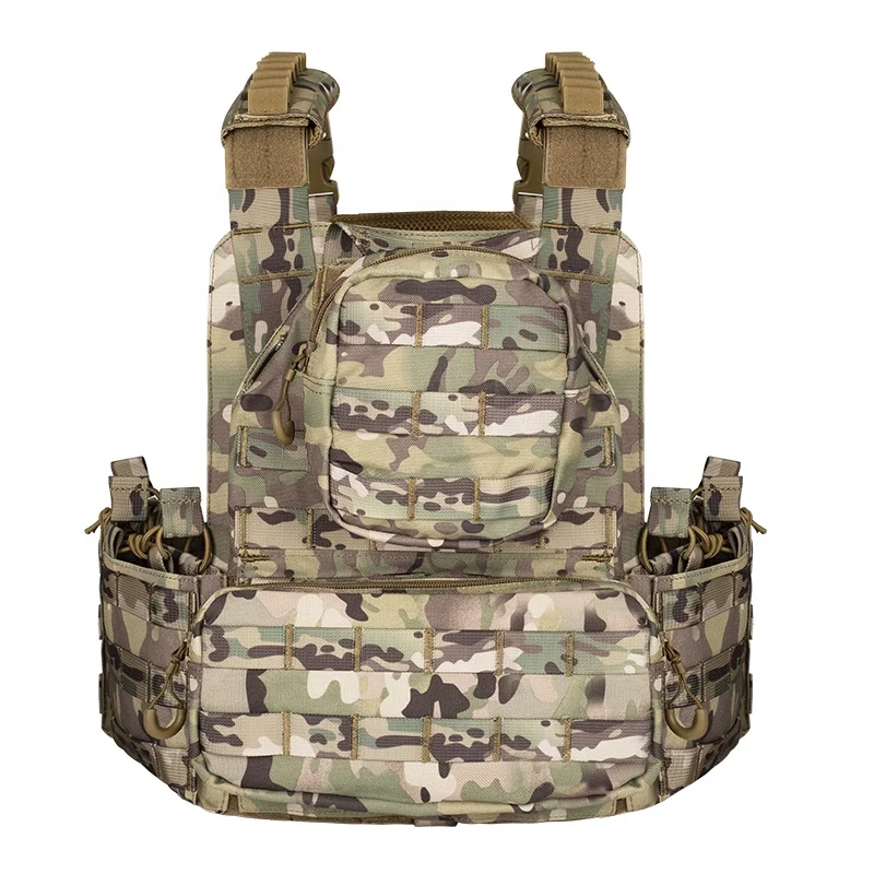 TLF Yakeda Chaleco Tactico Heavy  1000D Camouflage Molle Plate Carrier Tactical Vest for Men