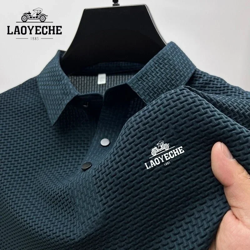 

LAOYECHE brand printed summer new men cool breathable short sleeve T-shirt golf business leisure POLO shirt