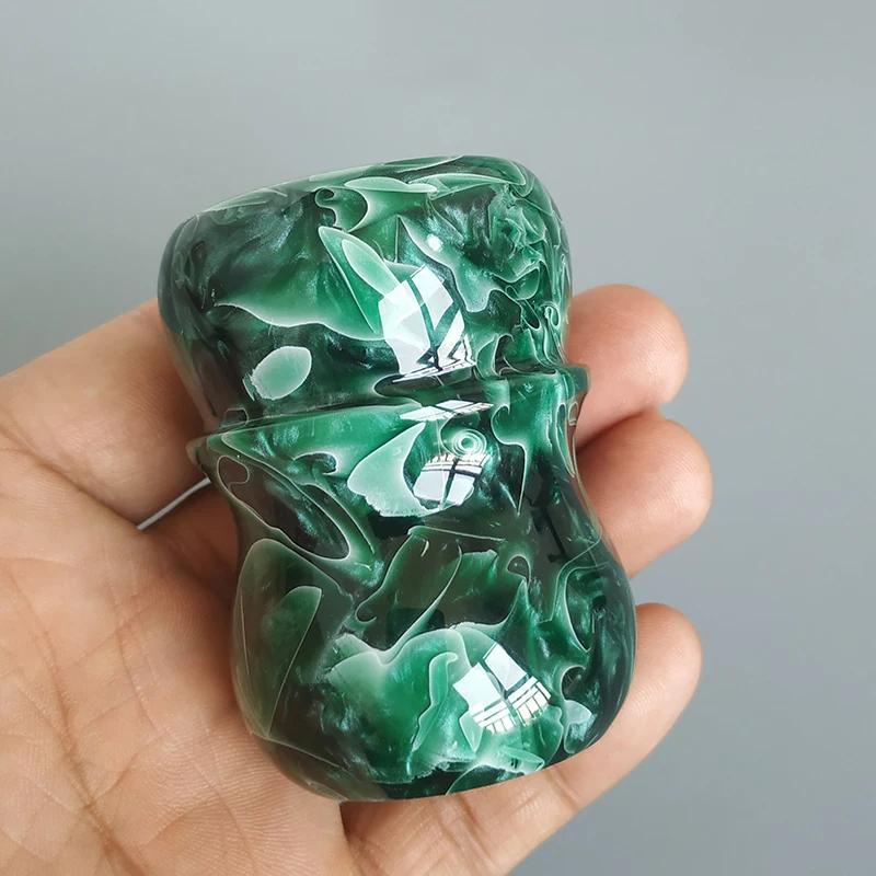 Dscosmetic Malachite Resin Hand Made Shaving Brush Handle for Men Shaving Brush