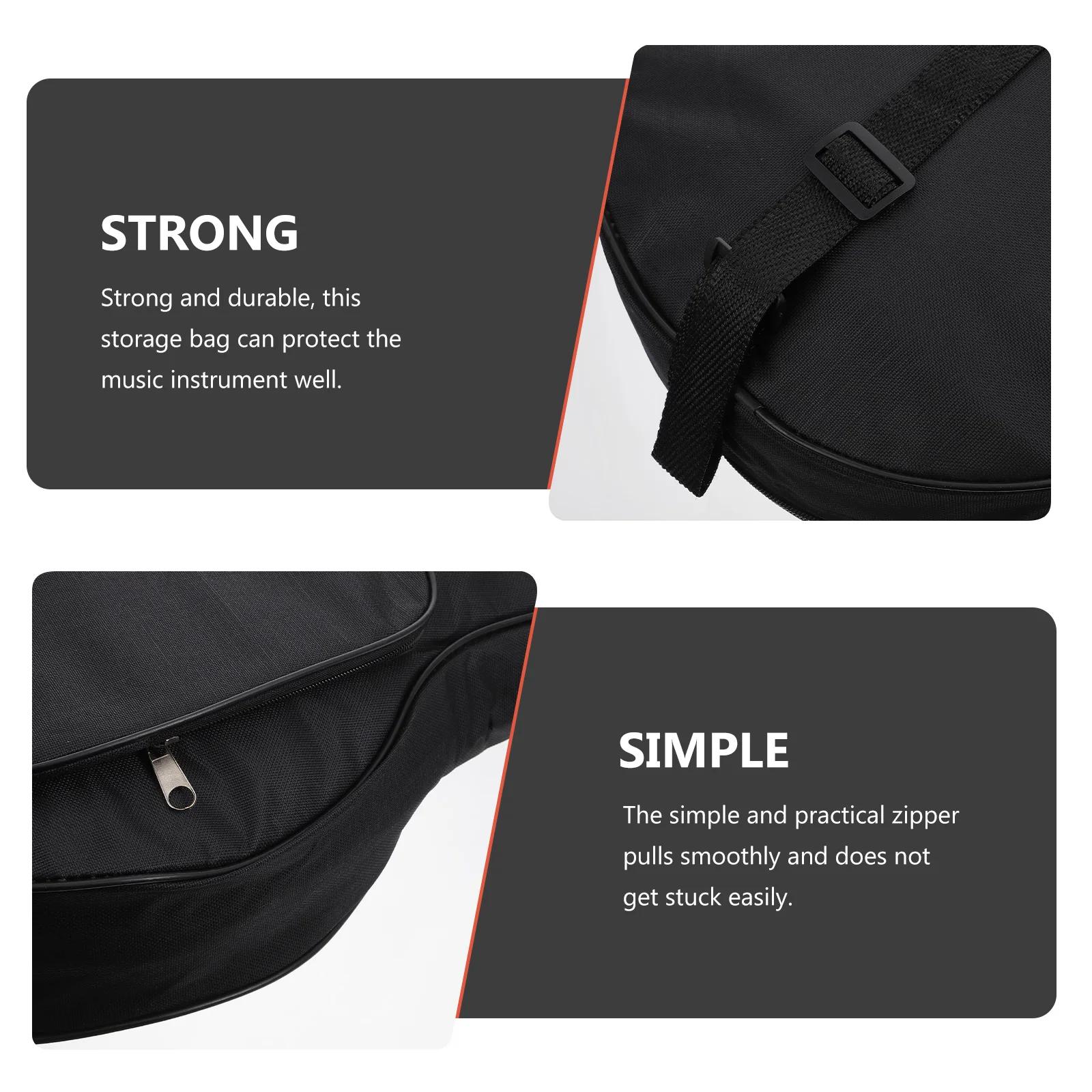 

Dumb Drum 8 Inch Oxford Cloth Musical Instrument Bag Gig Bags Protective Storage For Musical Instruments Percussion Accessories