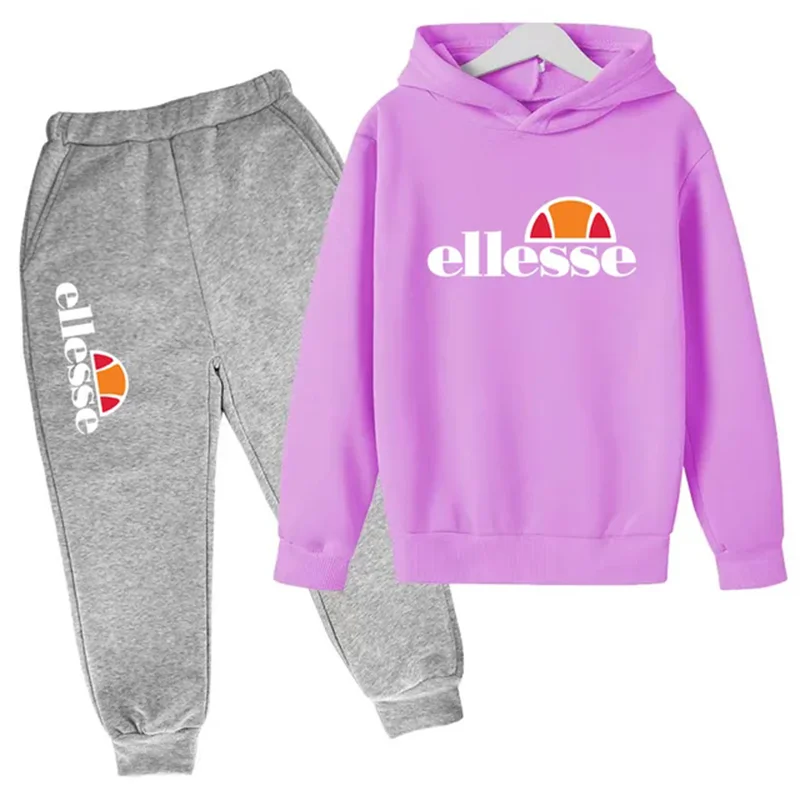 Kids Classic Hot Selling Hoodie Sweatshirt Set for Boys and Girls, Casual Sports  2-12-year-old Kids, Printed Cartoon Letters