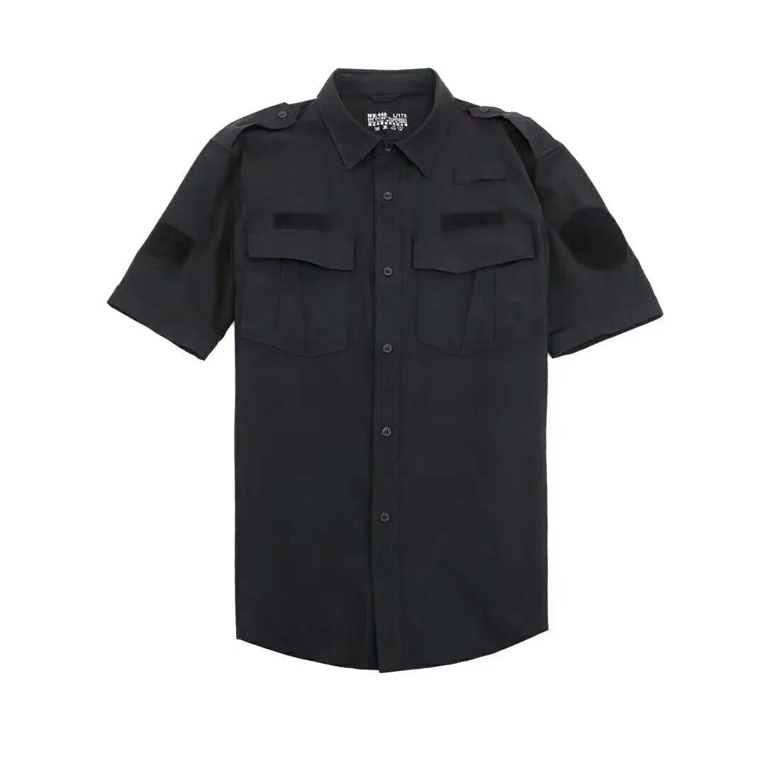Quick-drying Strech Flexible Fabric Training Uniform Security Uniform Black Navy Blue Police Suit For Men Workwear Men Winter