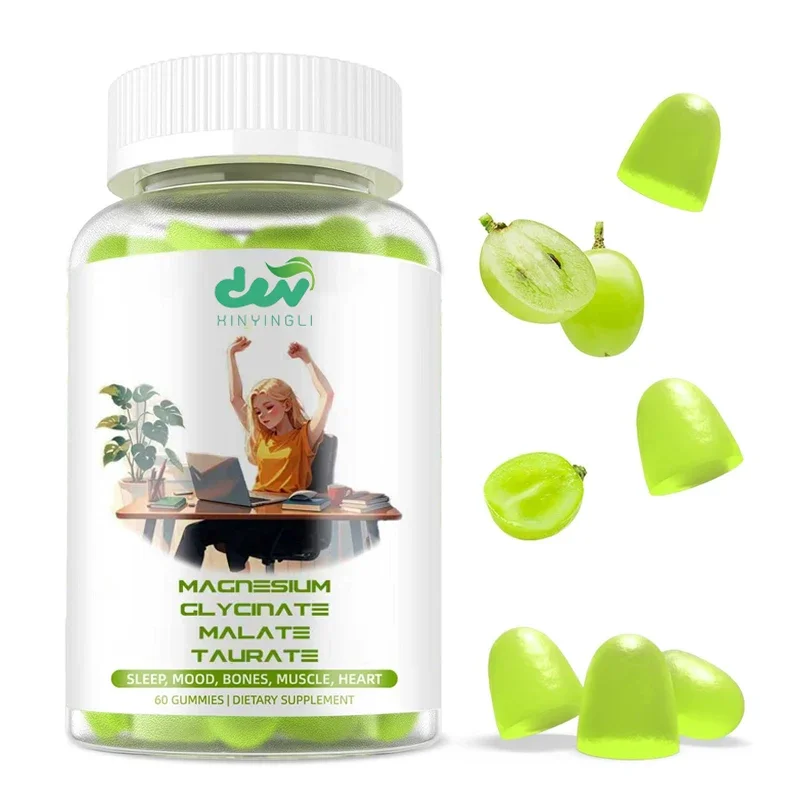 

Магниево-композитные жевательные конфеты: добавки магния, содержащие глицин, икриковую кислоту, поддерживающие здоровье костей и мышц.