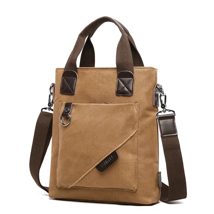 High Quality Men's Shoulder Bag Travel Crossbody bags Vintage Tote man Laptop Messenger Bags canvas male Handbags bolsas сумка view 6