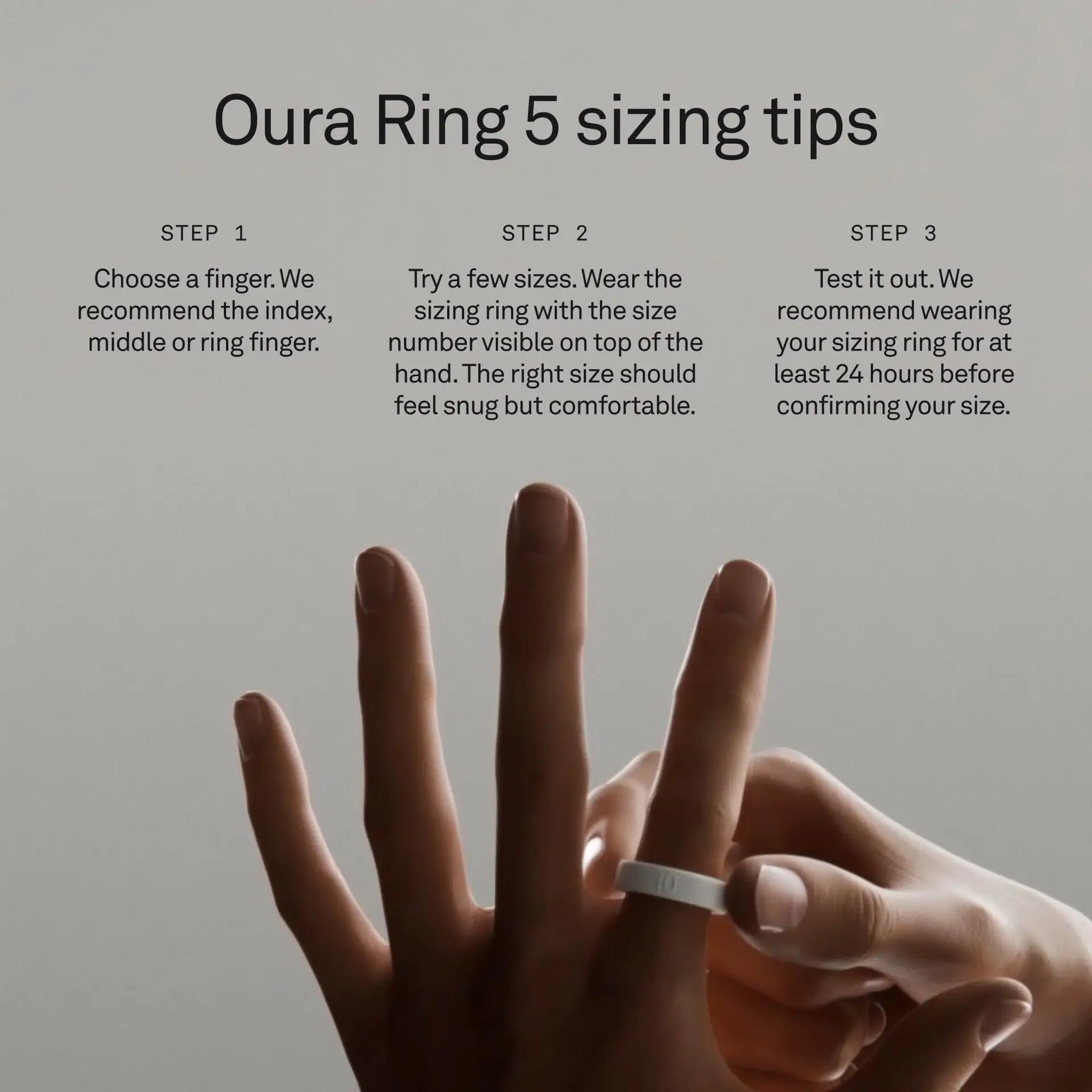 Oura Ring 5 Sizing Kit Ring Size Reference Mold Test Sleeve Universal Men Women Finger Measuring Tool Ring Size Tester