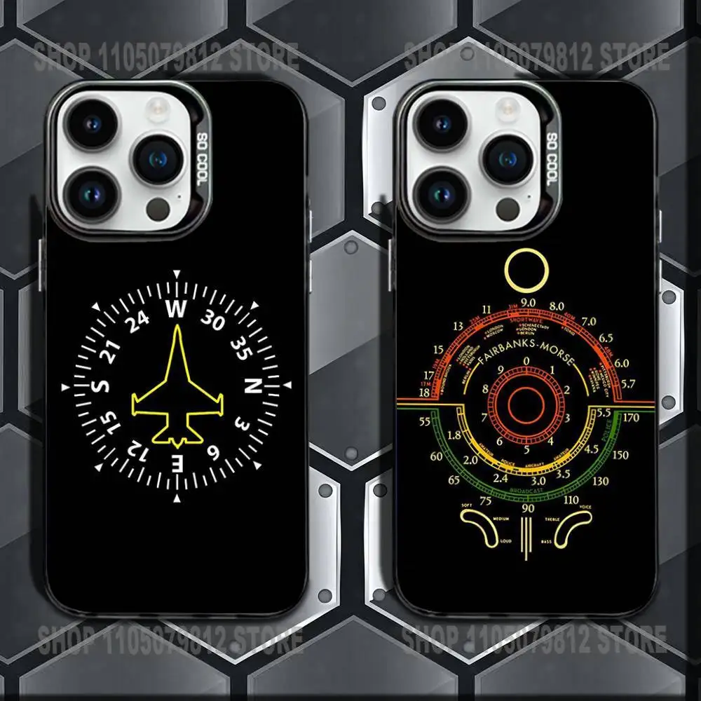 

Чехол для телефона с инструментом авиационного самолета для iPhone XR, 17,16,15,14,13,12,11, Mini,Pro,E,MAX, черный матовый противоударный чехол Candy