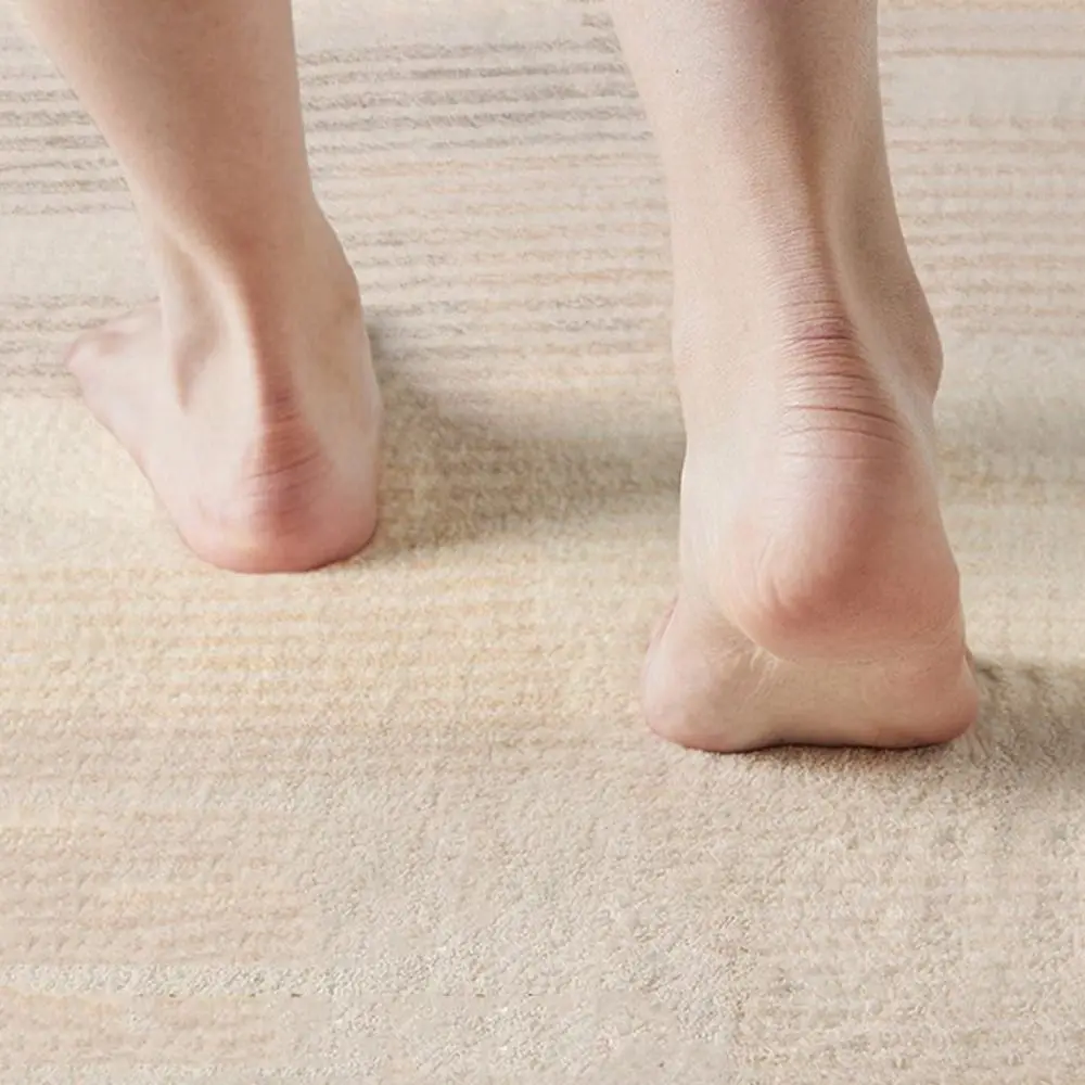 

Коврик для журнального столика, кремовый стиль, коврик для спальни, минималистичный впитывающий прикроватный ковер, мягкий нескользящий ковер неправильной формы, общежитие