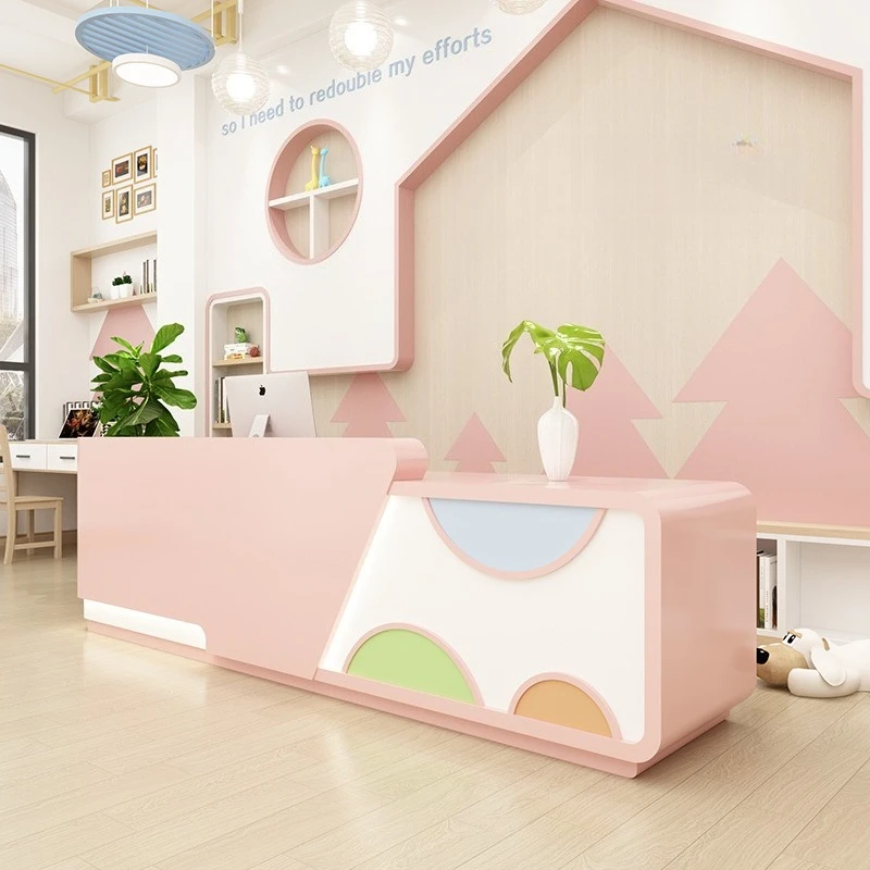 Playground cashier early education bar, art training institution front desk, kindergarten swimming pool counter