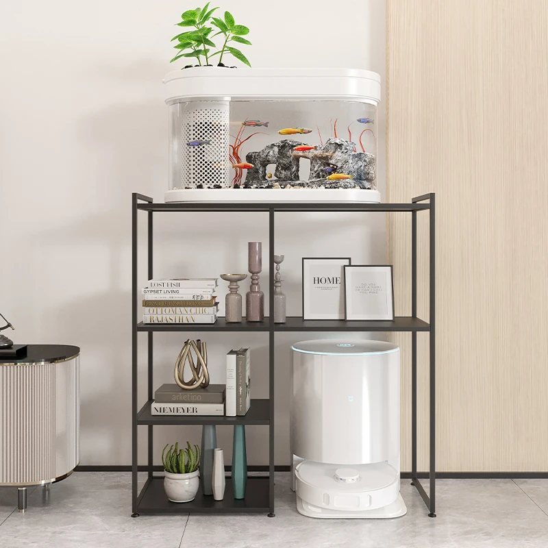 

Floor-to-ceiling fish tank shelf Wrought iron bookshelf Sweeper Storage rack Water dispenser placement rack Kitchen