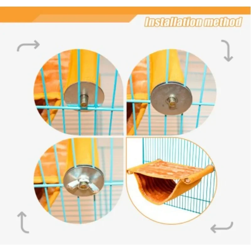 Removable Washable Pet Hanging Hammock Warm Nest Bed Bird Cage Perch for Parrot Lovebird Hamster - view 6