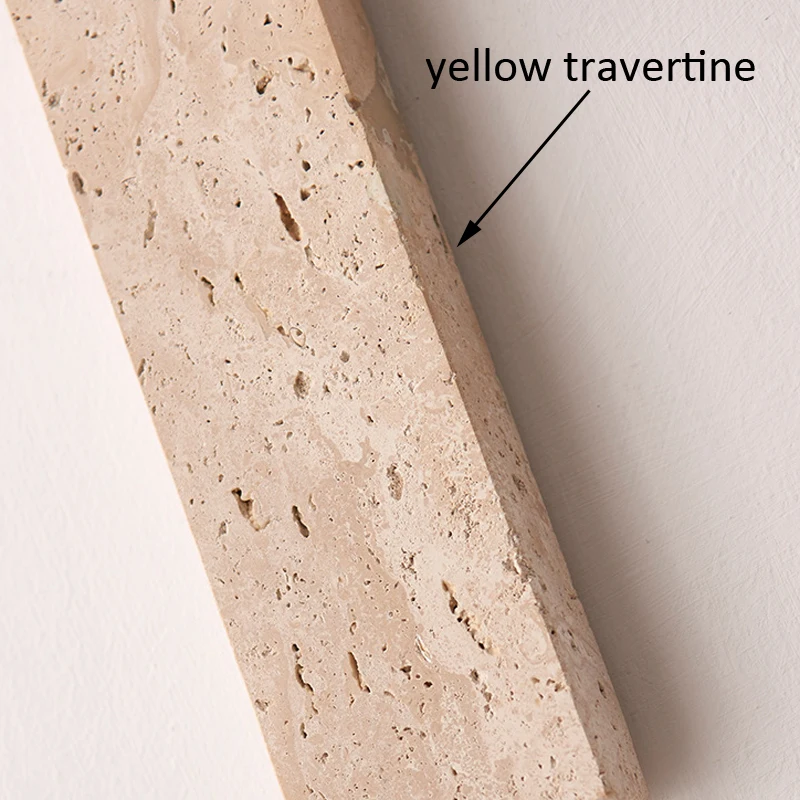 وابي سابي نمط الدرج الأصفر الترافرتين الجدار ضوء غرفة نوم ممر الممر الزجاج الجدار مصباح #5