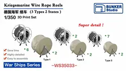 BUNKER WS35033 WW.II Kriegsmarine Wire Rope Reels