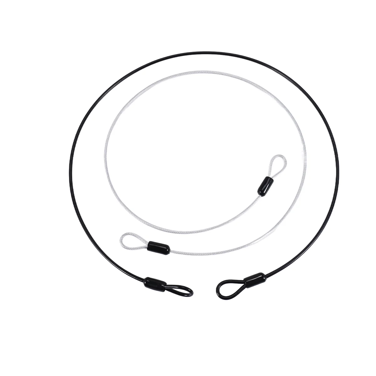 100 ซม./3.3Ft ยาว Travel Security สายล็อค,Braided เหล็กเคลือบสายล็อคกระเป๋าเดินทาง,สายเชือกลวด