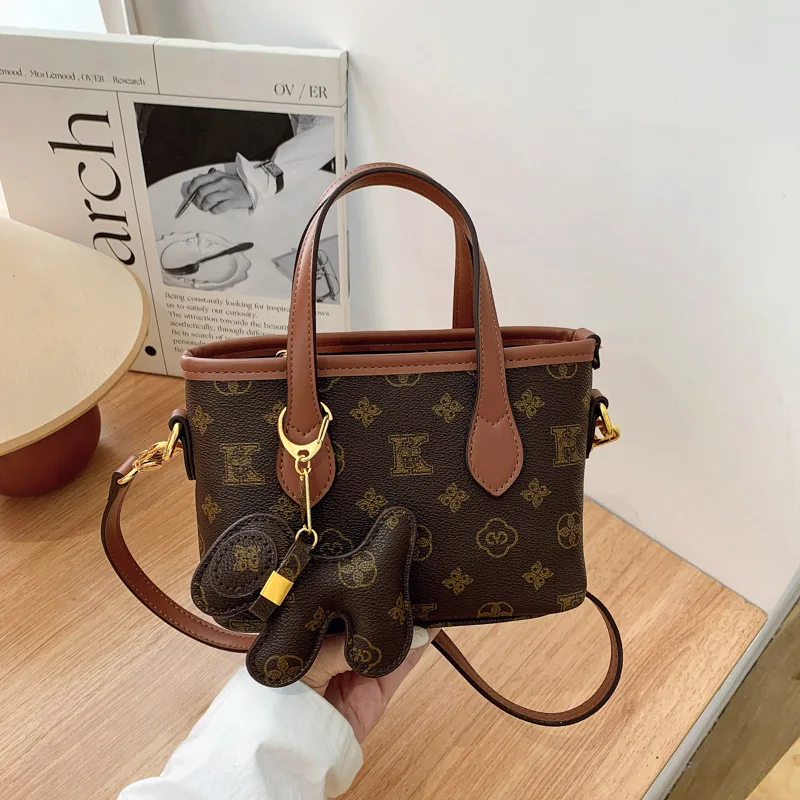 Vintage-Herbst-Winter-Einkaufstasche im klassischen Stil mit bedrucktem Seitengurt, kleines und einzigartiges Design, wasserabweisend, verstellbare Schultertasche