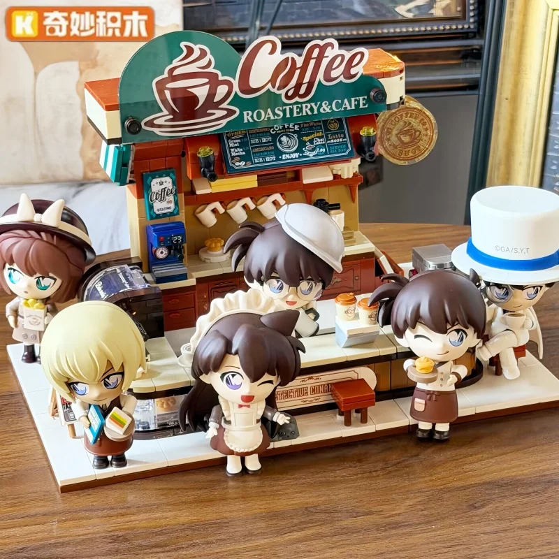 

Keeppley Building Blocks Q Version Figure Detective Conan Coffee Shop Kaito Kid Vivid Expression Collectible Toy Gift For Adults
