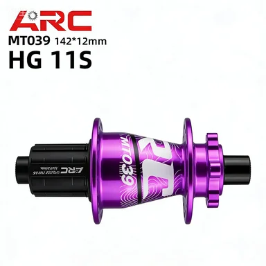 

ARC MT039 MTB Bike Hubs 32 Holes Purple Front 15*100mm Rear 12*142mm Bicycle Hubs 6 Pawls 114 Clicks for HG/MS/XD