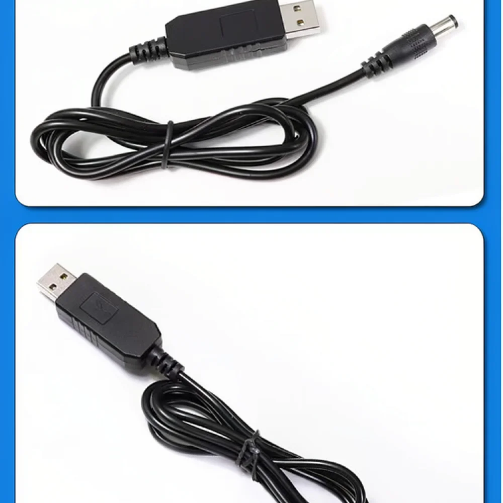 USB To DC 9V 12V Converter Cable For WiFi Router Modem Power Supply Boost Adapter Charging Cord Portable Line