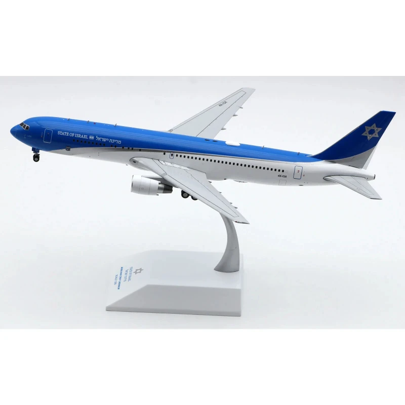 1:200 Diecast Alloy Plane Israel Government Boeing B767-300ER Aircraft JET Model 4X-ISR Collection Display Gifts Fans Decoration