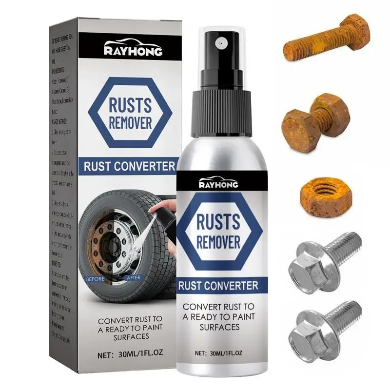 Metal Rust Remover Rust Remover Spray Rust Converter Dissolve Rust On Metal Car Detailing Rust Removal For Metal Multipurpose