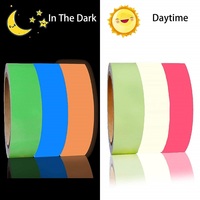 2.5cm*3M Pink Glow Tapes Self-adhesive Stickers Removable Luminous Tape Fluorescent Glow In The Dark Striking Night Warning Film