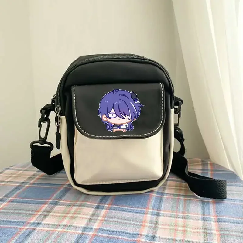 Anime Honkai: juego Star Rail Acheron domingo Imbibitor Lunae Robin, Etc. Regalo unisex del bolso del dolor del hombro inclinado de la impresión de la historieta 2024