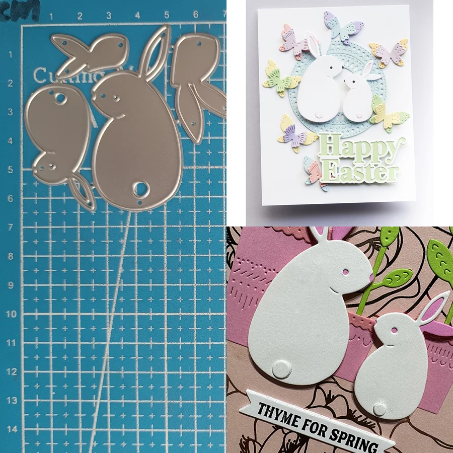 Lucky Goddess Metal Cutting Dies Thoughtful Bunny Diy Scrapbooking Photo Album Decorative Embossing Paper Card Crafts