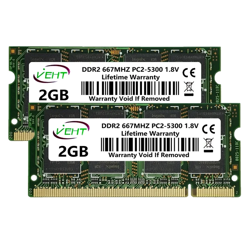 Память DDR2 2 Гб SODIMM для ноутбука PC2-5300S 6400S 800 667 1600 МГц, память ddr2 ram ddr2 2 ГБ DDR3 RAM 4 ГБ 8 ГБ RAM