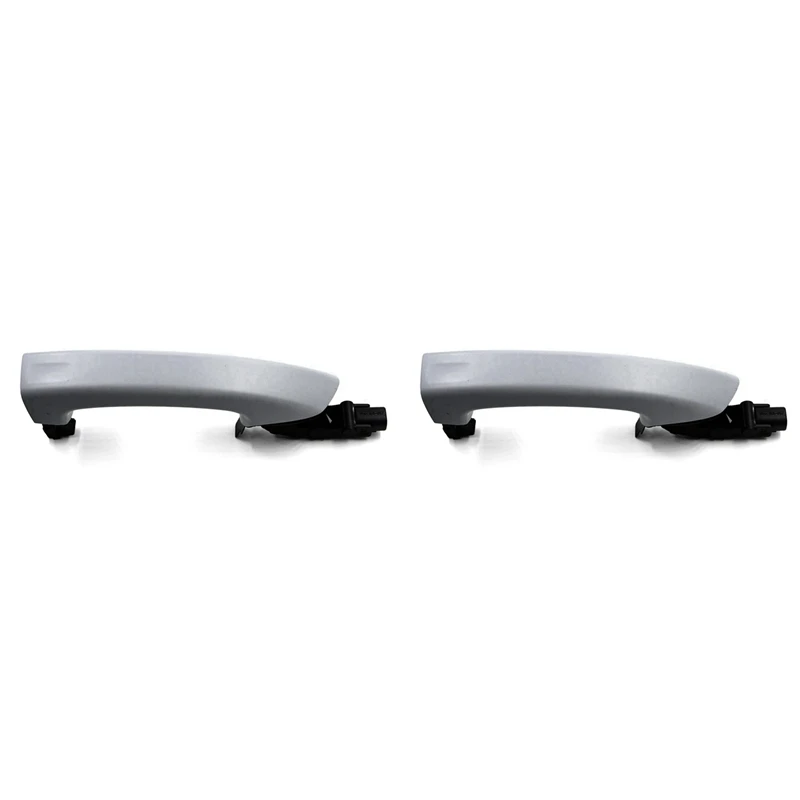 2X Car Right Side Exterior Door Handle Direct Replacement For VW Touareg 2011-2017 V6 Hybrid NF 7P6837206G 7P6837206D