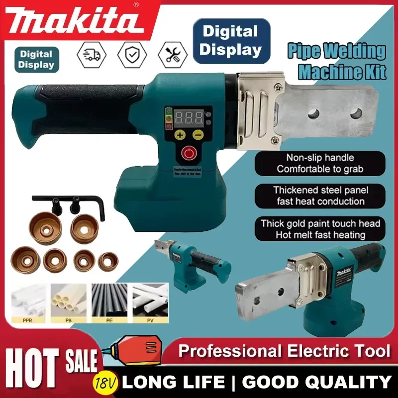 

Makita Electric Pipe Welding Machine Cordless Fuser PPR PE Soldering Iron Plastic Tube PP Heating Hot Melt No Battery