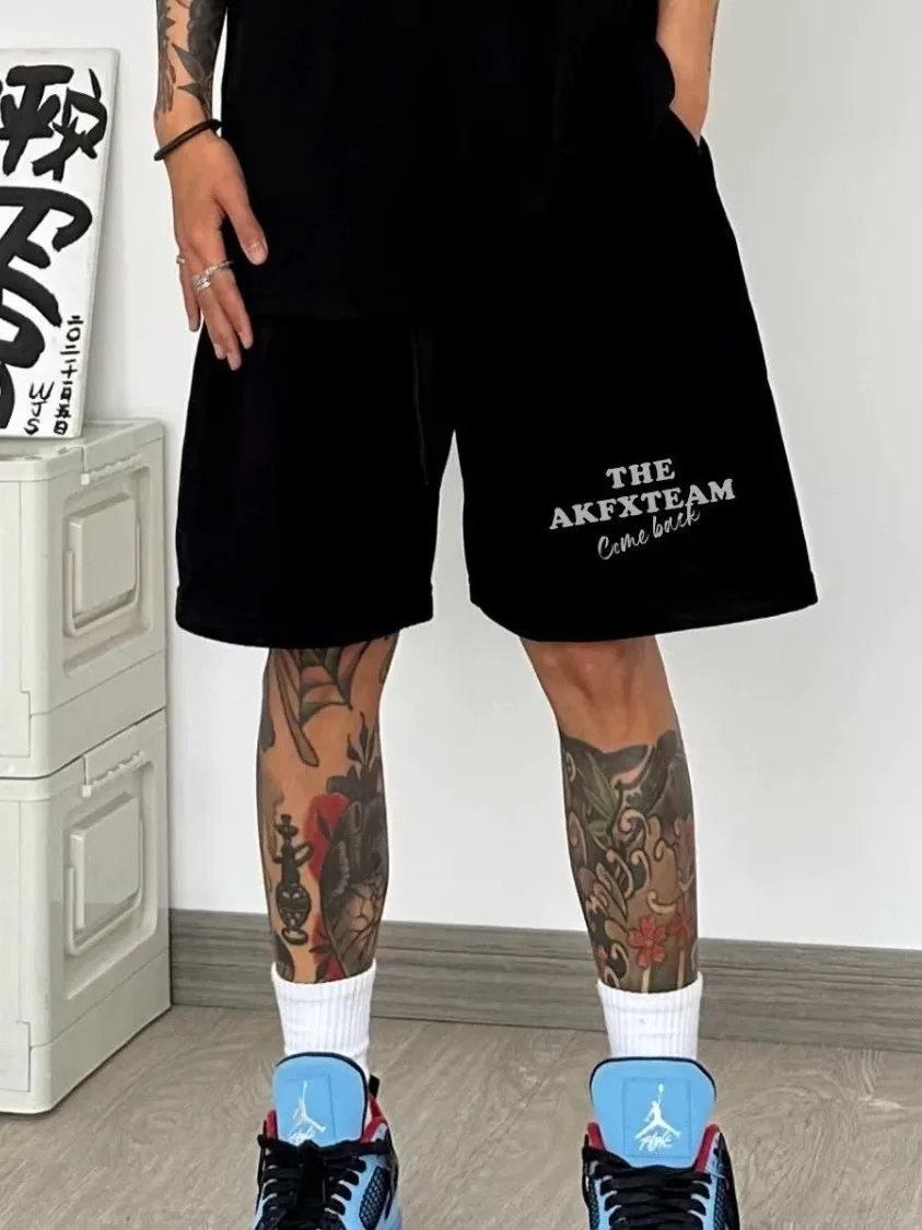 

plus Size Men's Summer Casual Shorts Loose Straight Leg Five-Quarter Pants Fat Men's Comfortable Loose Fit Sporty Leisure Tro...
