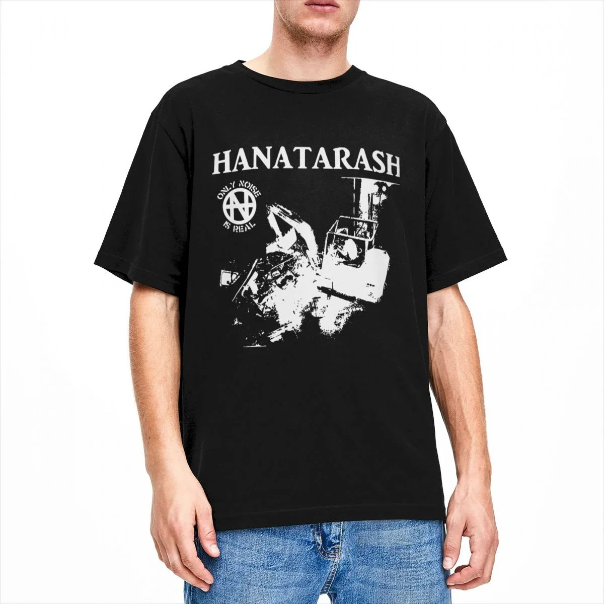 LE Unique Band HANATARASH Music Rock T-Shirts Men Women's Tees Shirt Clothing  harajuku