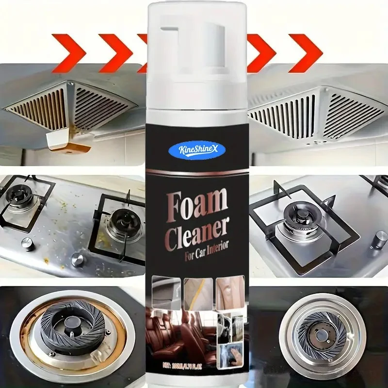 Multifunctional Foam Cleaner Car Interior Stain Removal and Cleaning Leather Seat Home Foam Cleaner Spray Maintenance Wash view 5