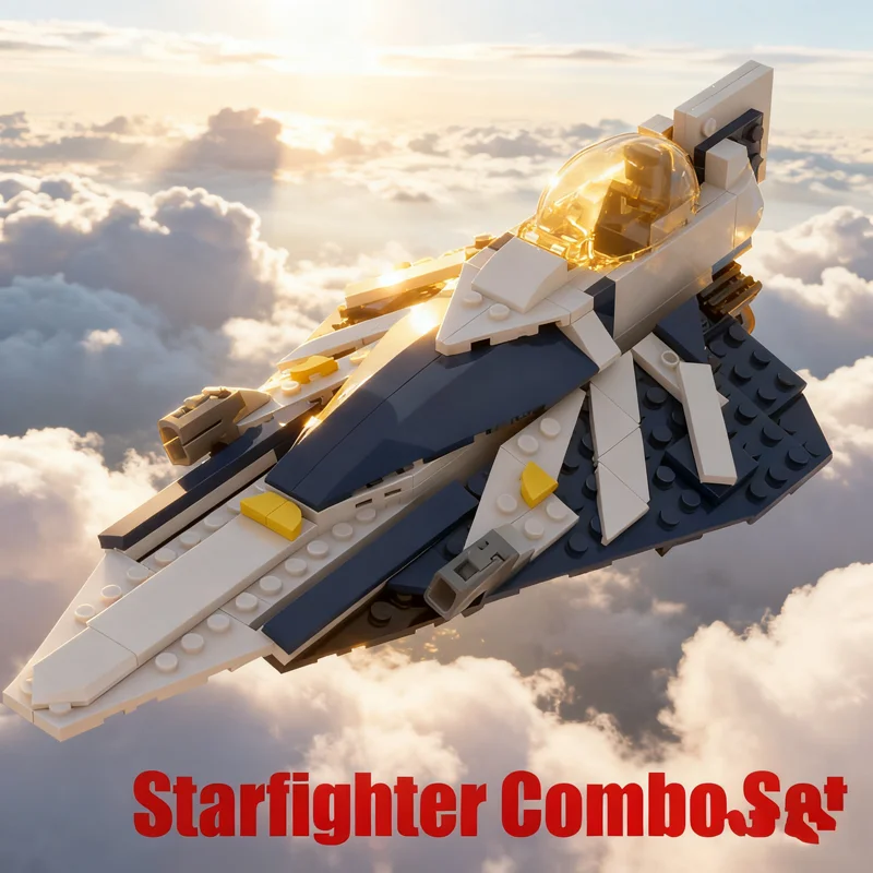

258pcs MOC Plo Koon S Starfighter Star Battle Model Building Blocks Construction Toy Festival Gifts Idea Education Brick