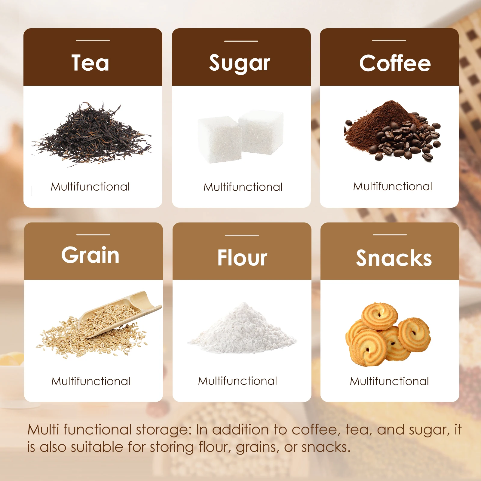 Tea Coffee Sugar Canisters 6