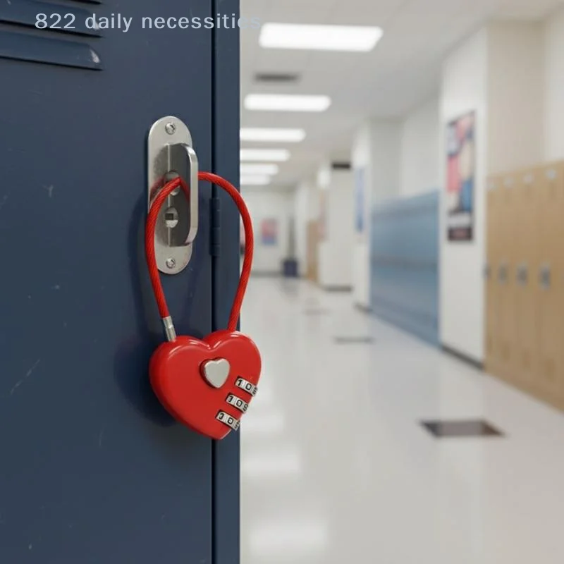 convenientHeart Style 3 Digit Code Padlock for Secure Gym Locker and Backpack Storage