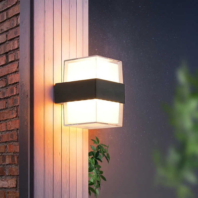 

Up/Down 6W LED Outdoor Wall Sconce Light Fixture Waterproof IP65 Porch Lamp Aluminum Steel Doorplate Stairway Garden Corridor