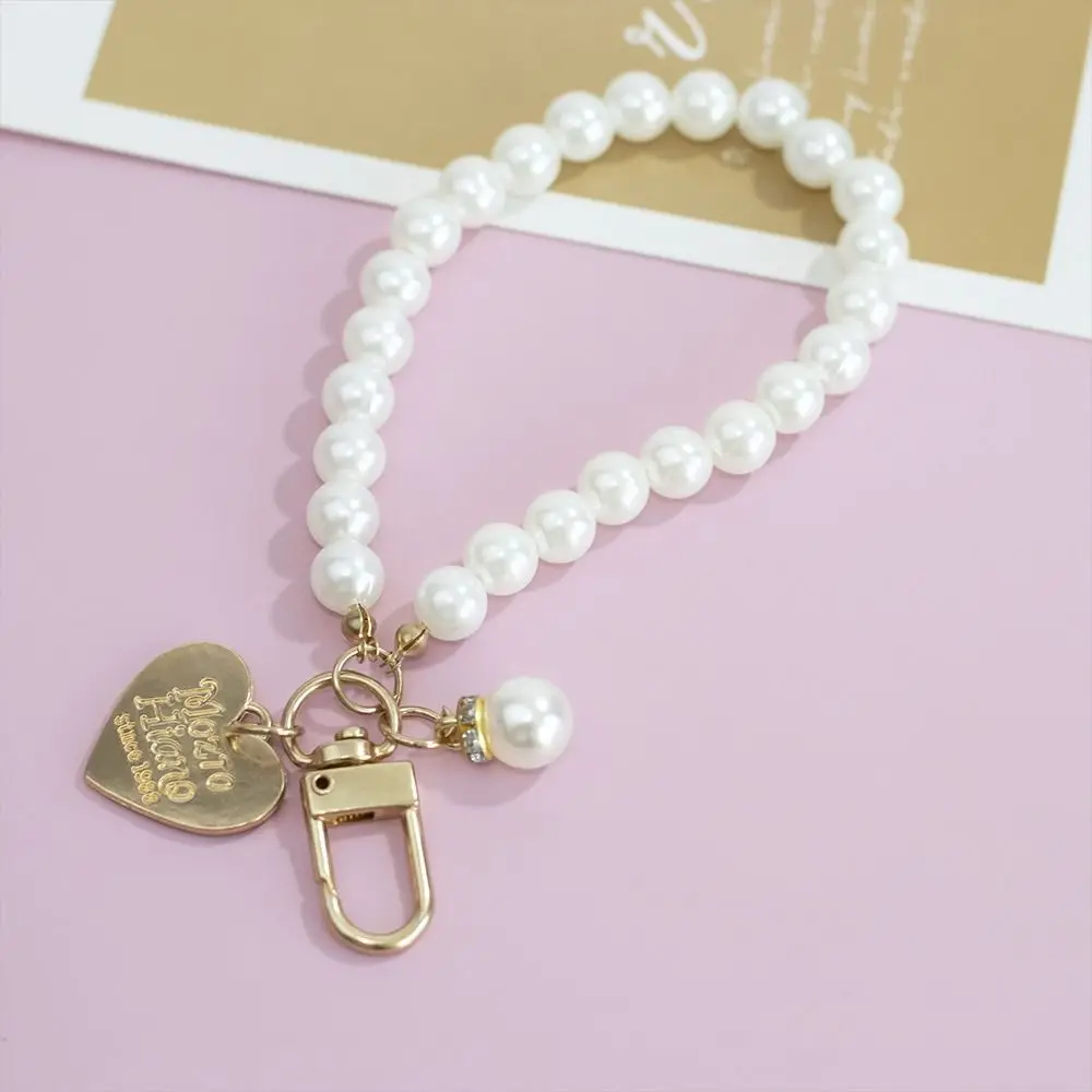 

Универсальный жемчужный ремешок для телефона, защитный ремешок от потери, короткий ремешок-цветок на запястье, подвеска для телефона