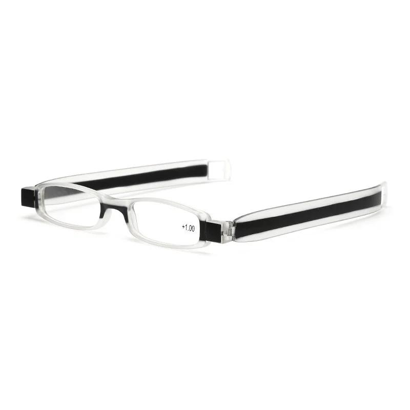 Shonemes 360 Rotatable Reading Glasses Folding Reader Eyeglasses Easy Carry Small Presbyopic Eyewear Diopters +1 1.5 2 3.5 4