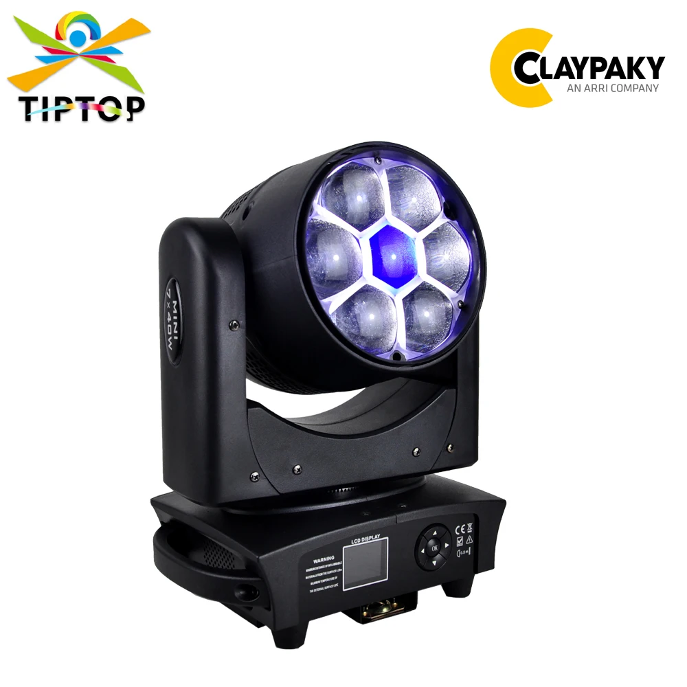 

Светодиодная Подвижная головка TIPTOP 7x40 Вт, Подвижная головка, модель DMX512, управление пиксельным светодиодным лучом, мытье, 2 в 1, Artnet SACN, сетчатый соединитель, Блокируемый разъем питания