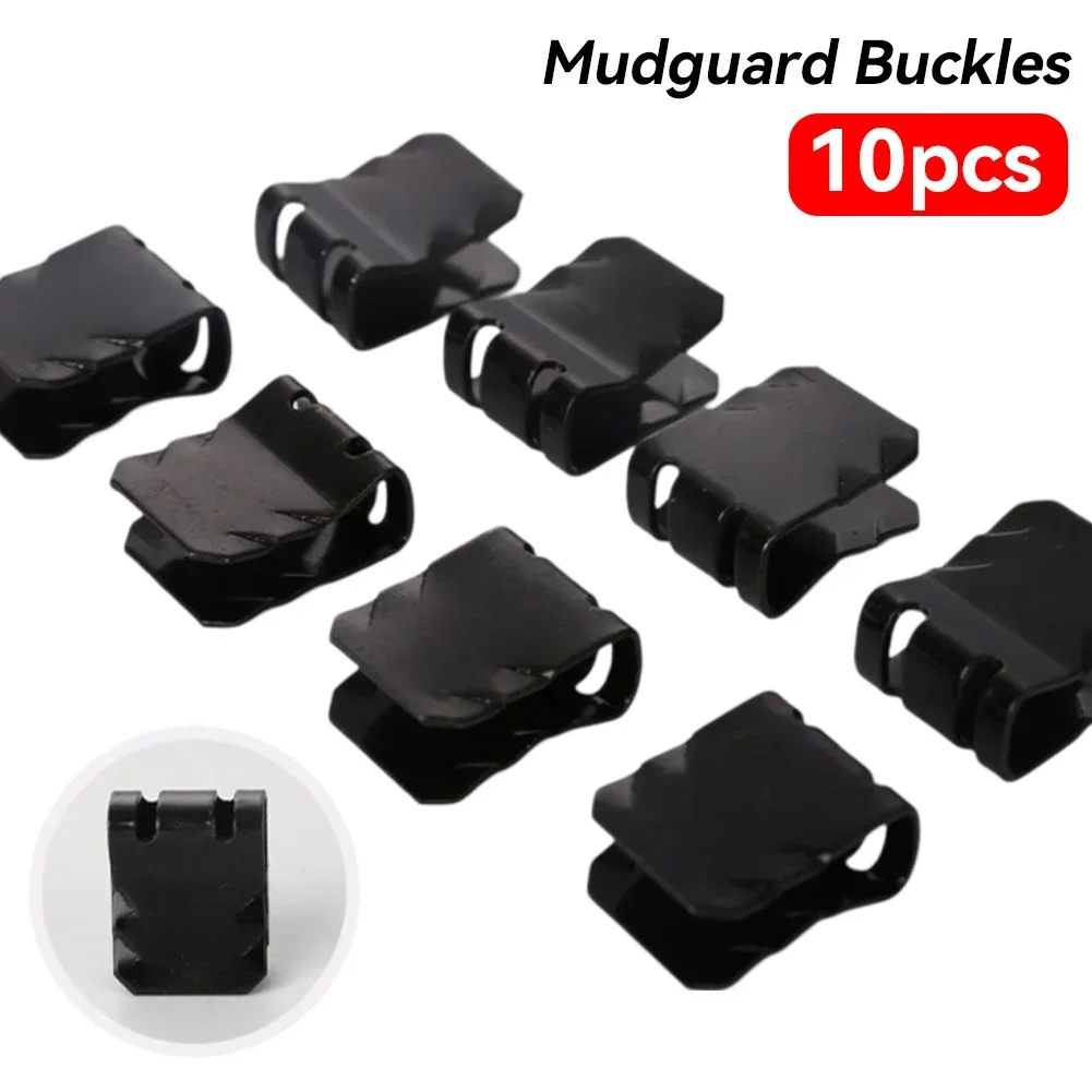 10Pcs Car Mudguard Fixing Clips Auto Engine Guard U-shaped Buckle Clamp Motorcycle Truck Fender Fixed Buckle Fastener Iron Parts