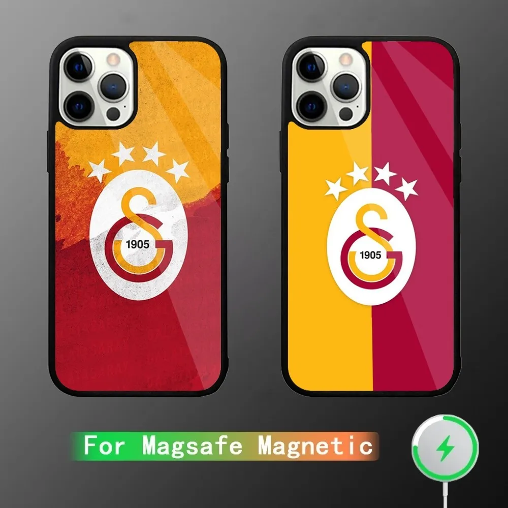 G-Galatasaray S K-K Handyhülle für iPhone 15,14,13,12,11,Plus,Pro,Max Mini Magsafe magnetisches kabelloses Laden