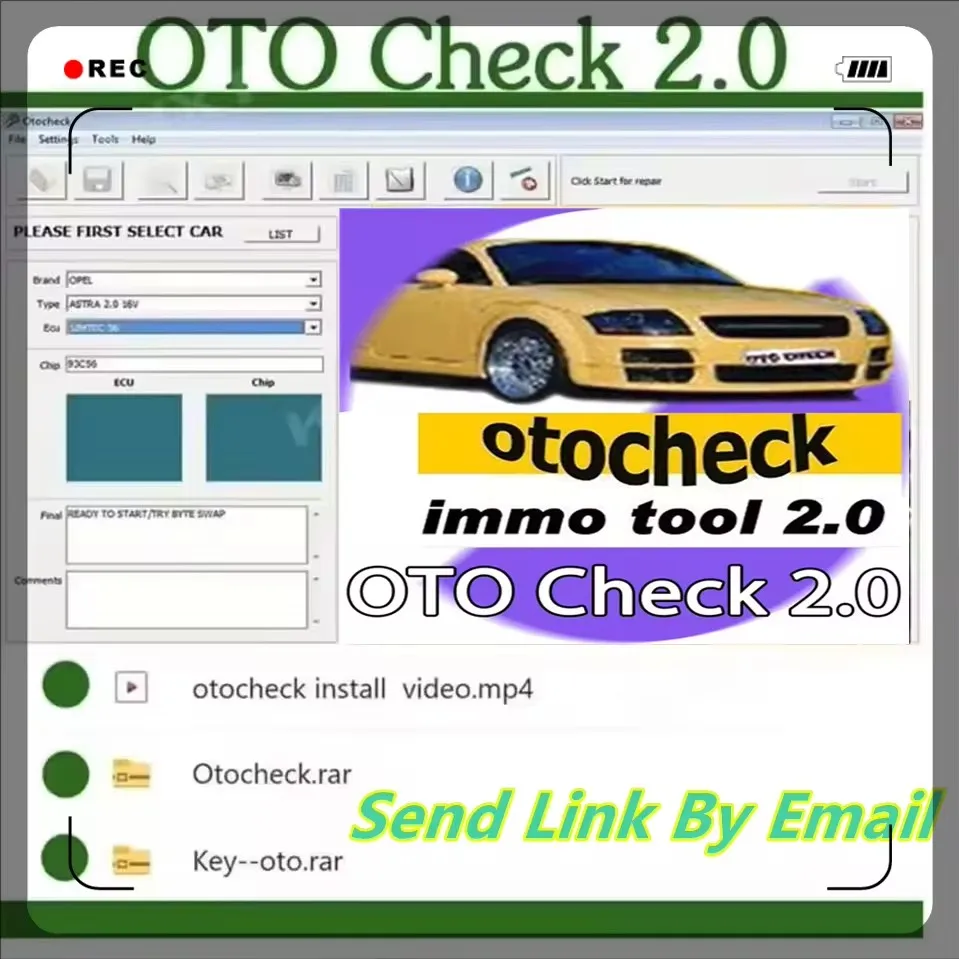 

Авторемонт otochecker Диагностика для автомобильной программы OTO Check 2.0 Инструмент IMMO Тюнинг чипа ЭБУ иммобилайзер Программное обеспечение Считыватель кодов ключей