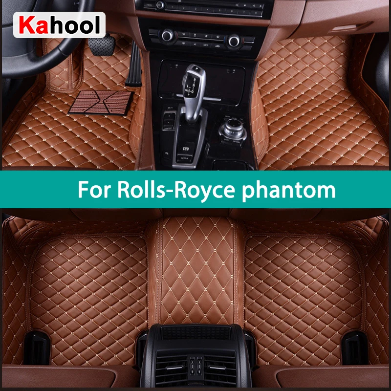 KAHOOL Custom Car Floor Mats For Rolls-Royce phantom Auto Carpets Foot Coche Accessorie