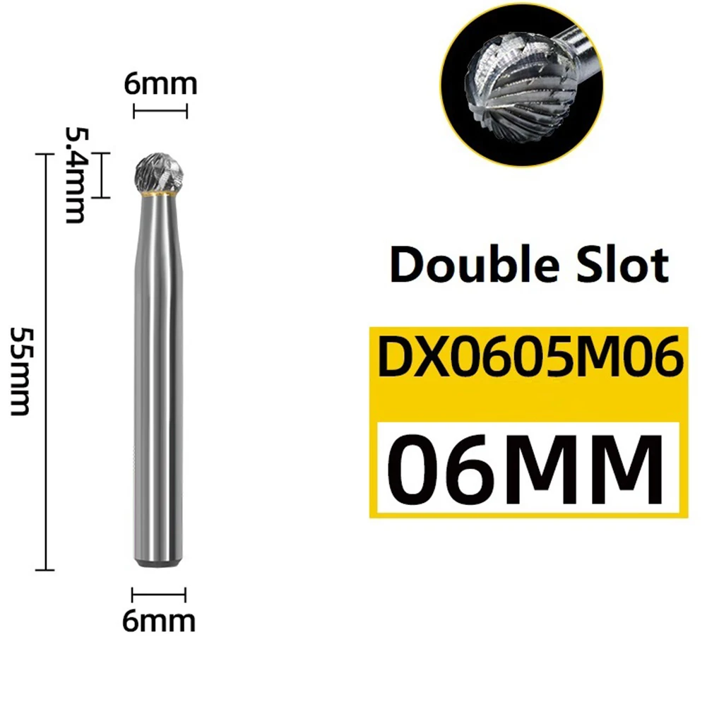 Indoor Room Rotary Tool Rotary File Silver 1pc 6/8/10/12/14/16mm Double Groove High Quality High Quality Material