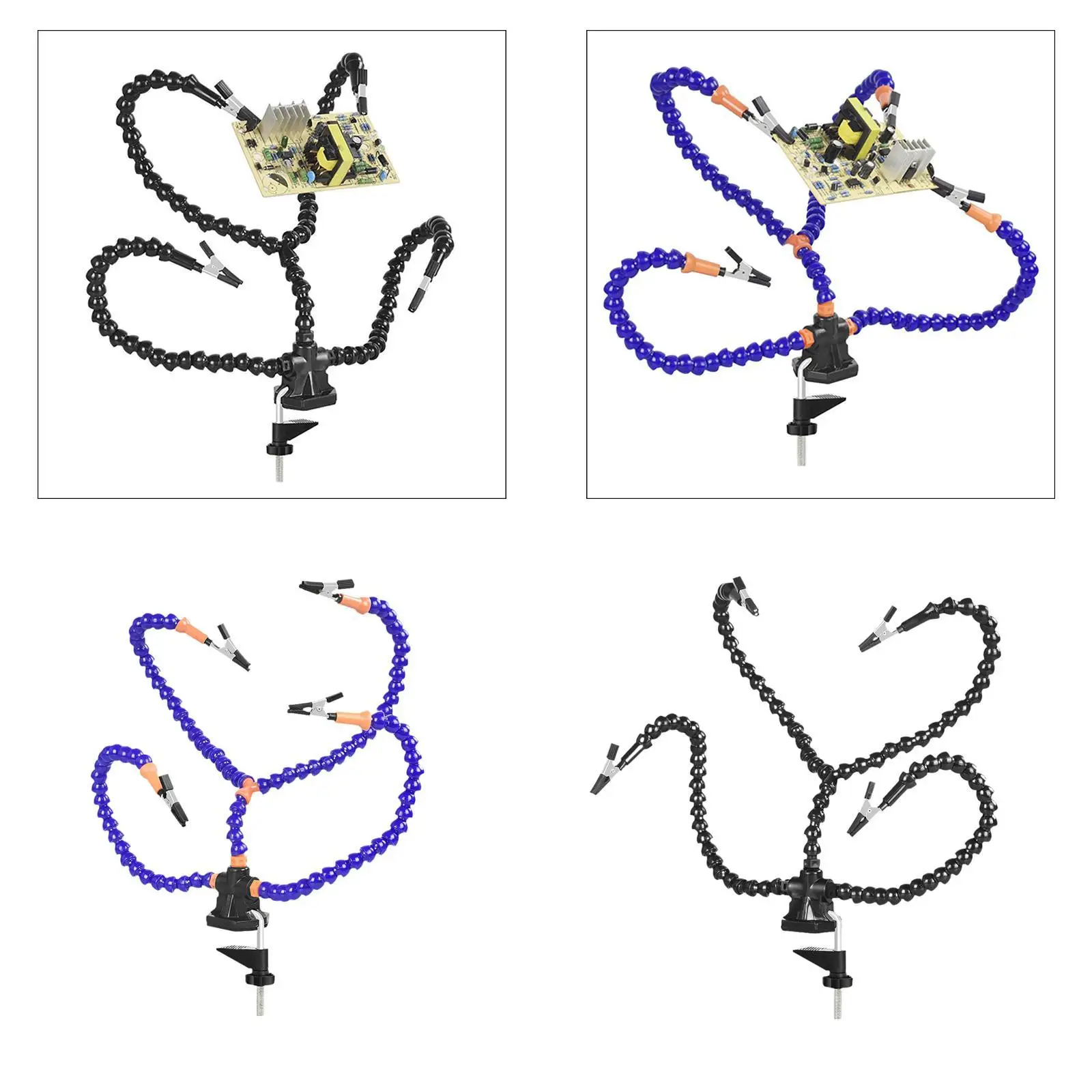 

Helping Hands Soldering Station,PCB Holder Third Hand Soldering Tool Flexible Helping Hand Arms for Hobby, Jewelry Crafts