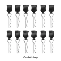 4/12pcs Metal R-type Car Shell Body Fixed Clips Pin with Tab for Axial SCX10 TRX-4 MJX Hyper Go 1/10 1/14 1/8 RC Car Parts